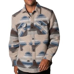 Jach's New York Wool Blend Sherpa Lined Flannel Shirt Jacket